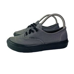 Vans Unisex Adults Authentic Gray Lace Up Skateboarding Shoes Size M 4 W 5.5